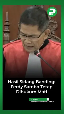 Sebelumnya, Majelis Hakim Pengadilan Negeri Jakarta Selatan menjatuhkan vonis pidana hukuman mati kepada Ferdy Sambo. #populis #beritatiktok #fypシ #ferdysambo #brigadirj 