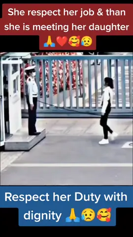 The kind & respected Women First fulfill her security duty & hand over to another person & than shes meeting her daughter 😥🙏❤️ respect love kindness humanity karma help kind #fyp #foryou #foryoupage #respect #respekt #kindness #professions #job #duty #syedsumon97 #humanityfirst #positivity #positivevibes #fypシ゚viral #trendingvideo #viralvideo #humanity #help #kinder #unfrezzmyaccount 