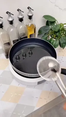 Kitchen tool Stainless steel oil spill spoon, very good for fishing fried food#Anti-scalding clip#Oil spill spoon#kitchenwaredance 