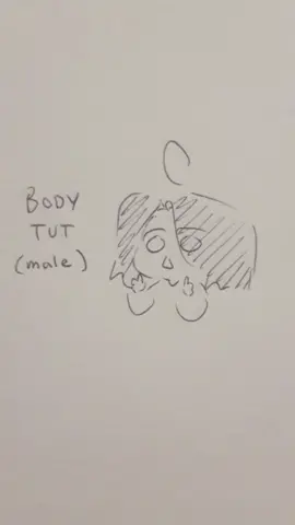 BODY TUT‼ I'll do a fem one soon as well as how to do more fluid poses :D #tutorial #foryou #bodytutorial #fyp #traditionalart #art #drawing 