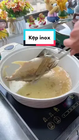 Kẹp gắp thức ăn inox #xuhuongtiktok 