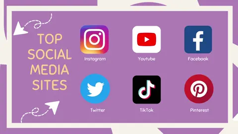 SOCIAL MEDIA SITES #canva #presentation#english #studywithme #englishspeaking #powerpoint #studymotivation