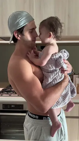post bath snuggles 🥹 #family #fatherandson #besties #wholesome #babyfever #babylove 