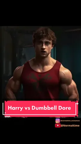 Harry Potter is ripped but Albus Dumbledore has got a secret #gym #gymrat #hogwarts #harrypotter #creatine i made the images using midjourney AI 