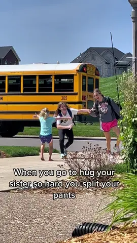 She waits for her sisters every day #Siblings #siblingcheck #momof3kids #fyp #viral #viralvideo #hilarious #kidsoftiktok #funny #funnykids 