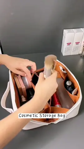 Women’s makeup bag,large capacity ins senior sense,portable travel cosmetics,waterproof toiletries storage bag #cosmeticstoragebag #storagebag #toiletrybag #ladiesbag #carryingcase #tiktokshop 