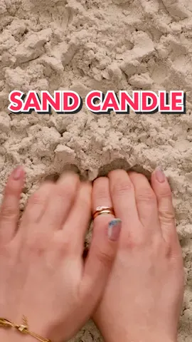 Bring on the summer! 🏝🕯💗 #cleverly #DIY #candle #candlemaking #sand #sandcandle #beachvibes 