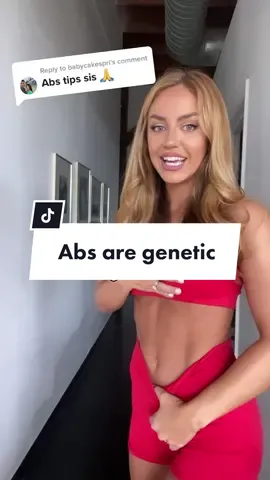 Replying to @babycakespri You can make changes in the gym but some things are just genetic! Work with whatcha got! #fitness #genetics #abs 