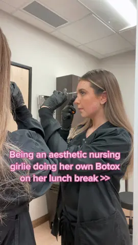 favorite way to spend my lunch break as a nurse injector 💉🥗💅🏻  Took some getting used to to do it myself, ( and I would NOT do this with filler). Giving yourself a lip flip is not a good time tbh  #nurseinjector #aestheticnurse #botox #nursetok #nurseinjectorlife #lipflip #masseterbotox 
