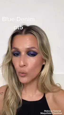Blue Denim look pt5 #maquillateconmigo #makeuplife #promua #tutorialdemaquillaje #makeup101 