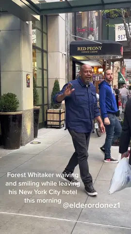 Forest Whitaker  waiving and smiling while leaving his New York City hotel this morning (🎥) @elderordonez1  #forestwhitaker#jenniferlopez #benaffleck#movie#elderordonez1 #justinbieber#haileybieber #kimkardashian#kyliejenner #ladygaga#tiktok#reels #reelsinstagram#follow#photography #photo#newyork#selenagomez #taylorswift#instagram#foryou#foryoupage# instacool#fun #girl#like4like#smile#happy#hot #Summer