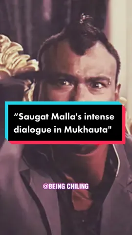 The scene involves Saugat Malla's character Rabi and one of his friends discussing a secret meeting with a person named Chepang. When Rabi's friend asks chepang sanga gayera haat zodera hamlai kamauna deu vanne??, Rabi becomes aggressive and warns his friend not to use his brain too much, threatening to destroy it. Rabi's father intervenes and tells him to stop. Rabi then mocks himself and his friend, saying that yo matra etro dimag vako ani hami chai k?? Khoyaaa!!! This dialogue highlights Rabi's aggressive and dominant personality and his tendency to belittle others who he perceives as less intelligent or capable than him. The scene also touches upon themes of power dynamics and social hierarchies. #NepaliMovie #Mukhauta #SaugatMalla #PowerDynamic #SocialHierarchy #fyp #nepal #foryourpage #gbtblood 