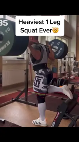 The heaviest squat ever done on 1 leg‼️ #gym #GymTok #squat #bench #deadlift #bodybuilding #powerlifting #lifttok 