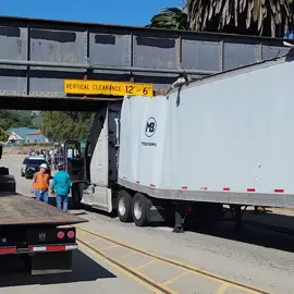 Semi Truck Vs. Low Bridge Fail! Cal Poly San Luis Obispo 4/11//2023  #caraccident #truckaccidents #carcrash #lowbridge #fail #truckcrash #semitruck #towtruck #lifefail #police #trafficaccidencts #notpayingattention #extremefail #baddriver #parkingpolice #roadclosure #dayruined #calpolyslo  #sanluisobispo #calpoly #calpolysanluisobispo #lowclearance