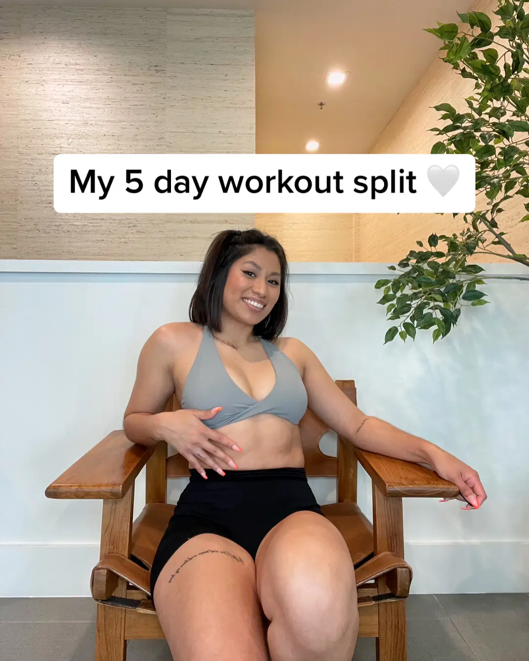 My daily workout deets are always uploaded to the corresponding instagram highlight 🤍  @_fitxv My 5 day workout split:  - On my lower body days I incorporate sprints as my cool downs ( currently doing 30 seconds on 20 seconds off)  - On upper body days I incorporates abs as a cool down ( currently doing Pilates )  - Ultimately I’m incorporating a little bit of everything because my overall goal is to get stronger  - During my exercises I focus on mind to muscle connection as well as engage my core ( this is why I don’t focus to much on abs, I throw Pilates in there twice a week to continue defining them but all know nutrition is what it takes for them to pop)  - The staples listed are the exercises I’m currently doing repeatedly but how I execute them changes to continue shocking my body Heavy weight + low rep = Strength/ build muscle  Low/ moderate weight + high reps = endurance / lean out  - I have made sure my form is correct before learning a new exercise. You must always make sure your form is correct and never assume you’re doing something right just because your too ashamed or embarrassed to ask. ASK and don’t be scared to learn new movements. I’ve had to be taught multiple times that’s how I learned  - I push myself physically because I know what and where I want to gain. Don’t be scared of weights, be safe, but don’t be scared - I enjoy the process of TAKING CARE of my body. As a mom who’s pushing 30, I’ve witnessed my body change numeroussss times and life becomes way easier when you learn to just embrace where you’re at and take joy in finding the fun in figuring out what works for you and your body  #5dayworkoutweek #5dayworkoutsplit #momswholift #FitTok #workoutroutine #workoutmotivation #lowerbodyexercise #upperbodyworkouts #glutegains #momswholift #MomsofTikTok 