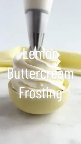 Lemon buttercream frosting! #lemon #buttercream #buttercreamfrosting 
