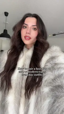 mostly just wear the coat w confidence #fashiontiktok #pinterestoutfit #outfitideas #fauxfurcoat #daisyjonesandthesix 