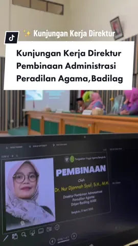 Wah aplikasi dari PTA Bengkulu di apresiasi Ibu Direktur Pembinaan Administrasi Peradilan Agama 😍 keren ga tuh? #emosicaper #ptabengkulu #mahkamahagung #gamgampiara #pengadilan #cpns2023 #justice 