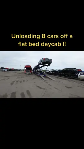 Carhauling king #carhauler #truckdriver #truck #flatbed #unloadingtrucks 