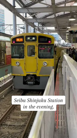 Seibu Shinjuku Station in the evening. #train #trains #seibu #seiburailway #seibutrain #seibushinjuku #shinjuku #tokyo #鉄道 #電車 #西武鉄道 #西武新宿 #西武新宿駅 #新宿 #9000系 #特急小江戸号 #ニューレッドアロー #10000系 #20000系 #30000系 #東京 #日本 