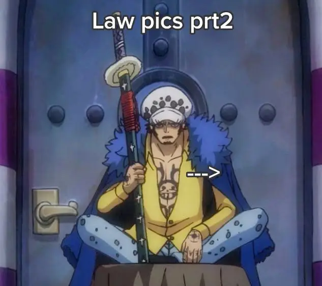 LAW LAW LAW (I enhanced the photos) #trafalgardwaterlaw #trafalgarlaw #onepiece #heartpirates #lawonepiece 