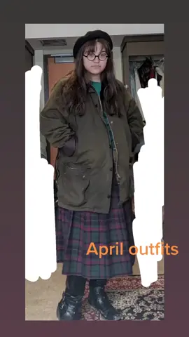 The weather has been remarkably warm the past few days - 80°F+! - so these are mostly from earlier in the month. I miss the rain. #OOTD #outfits #outfitideas #vintage #collegeoutfits #springoutfit #beret #kilt #vintageootd #springhassprung 