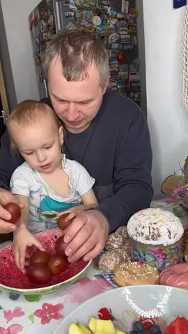 Orthodox Easter ❤️🐣 #babyfoodie #babyreaction #solids #weaningbaby #toddlereatingchallenge 