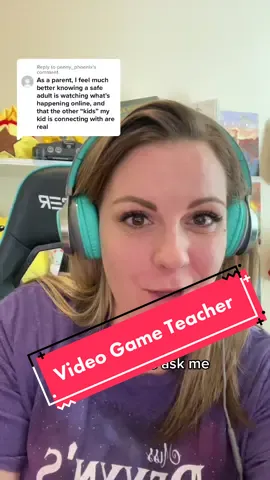 Replying to @penny_phoenix My job, and responsibility as a video game teacher is to keep my students safe while they game online with other children.  @outschool  #videogameteacher #outschoolteacher #videogamesocialclub #safespacegaming #missdevynsvideogameuniverse 