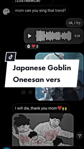 thanks for the request, voice by : me. #japanesegoblin #fyp #foryou #singing #viral #pyfatuh #xyzbca #voiceover #oneesan #song 