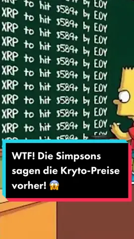 Die Simpsons haben anscheinend schon wieder die Zukunft vorhergesagt! Ich zeige dir, wie in alten Folgen der berühmten Zeichentrickserie die Preisrichtung einiger Kryptowährungen vorhergesagt wurde. Ist das wirklich nur Zufall oder steckt mehr dahinter? 🤔 #SimpsonsVorhersage #Bitcoin #XRP #Krypto #Kryptowährung #Blockchain