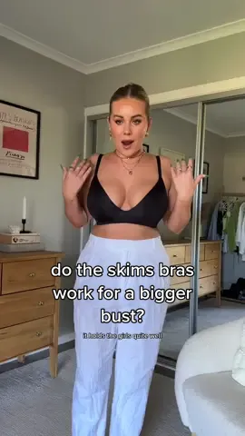 finally got my hands on the skims bras! let’s see if they’re large chest friendly 👀 if you’re new, I’m generally a 34F (natural). #skimsbras #skimsbrareview #skimsreview #brareview 