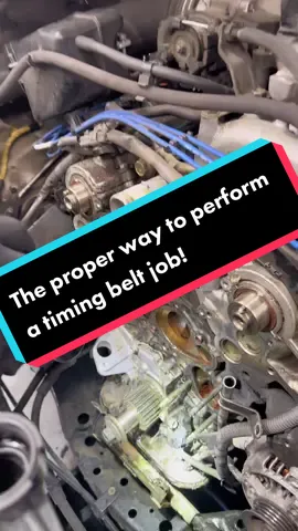 When corners arent cut it saves you money! #mechaniclife #mechanic #toyota #timingbelt #cartok #trucktok #honda #viral #fyp #foryou #engine #tacoma 