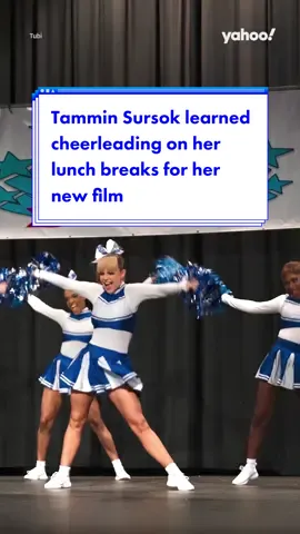 #TamminSursok reveals she learned #cheerleading on her lunch breaks for her new film, #BloodSweatAndCheer 👀 #tamminsursokedit #yahooaustralia 
