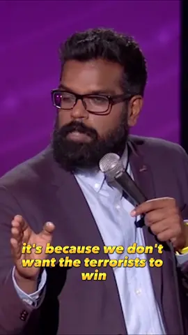 Terrorist's goal #airportsecurity #romeshranganathan #opinion #comediahumor