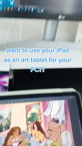 #spacedesk #notsponsored is a good client for drawing on iPad with windows. note you can't use apple pencil gestures soz. #digitalart #artistsontiktok #arttips #fyp #xyz #art #ipad #ipadpro #apple #painting #photoshop 