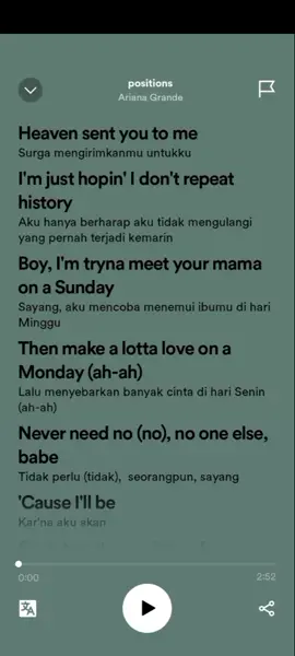 positions - Ariana Grande #fyp #spotify #lyrics_songs #arianator 