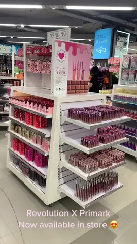 We are so excited about our new collab with revolution beauty 😍 #primark #primarkcardiff #revolutionbeauty #makeuprevolution  #collaboration #instorenow #revolution #beautyfinds #BeautyTok #fyp #affordablemakeup #affordableskincare #primarkfinds @Primark @REVOLUTION 