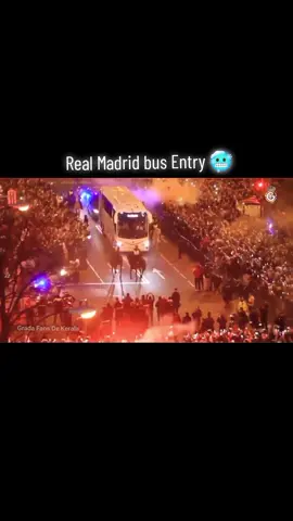 Royal CLUB Real Madrid entry 🔥#football #realmadrid #bus #entry #madridista @Real Madrid C.F. 