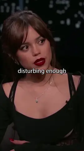 Jenna on how disturbing #wednesday is #jennaortega #fyp #jimmykimmel 