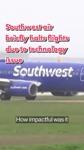 #Southwest #Airlines temporarily halted #flights nationwide as it grappled with “intermittent technology issues,” just four months after an operations meltdown drew heavy scrutiny to the budget carrier. While the official ground stop order issued by the US Federal Aviation Administration lasted just 16 minutes, the disruptions emerged earlier and the impact to the airline's schedule is likely to linger throughout the day. Southwest’s delays swelled to 1,762, or 42% of its Tuesday schedule as of 11:52 a.m. New York time. #travel #airtravel #news