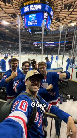 Come with us to our first @New York Rangers game! #thehockeyguys 