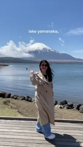 📍Lake Yamanaka #fyp #travel #japan #lakeyamanaka #mountfuji 