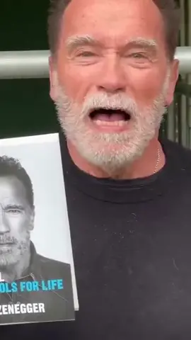 Arnold Schwarzenegger promises his fans that he will have tens of thousands of signed copies of his upcoming book 