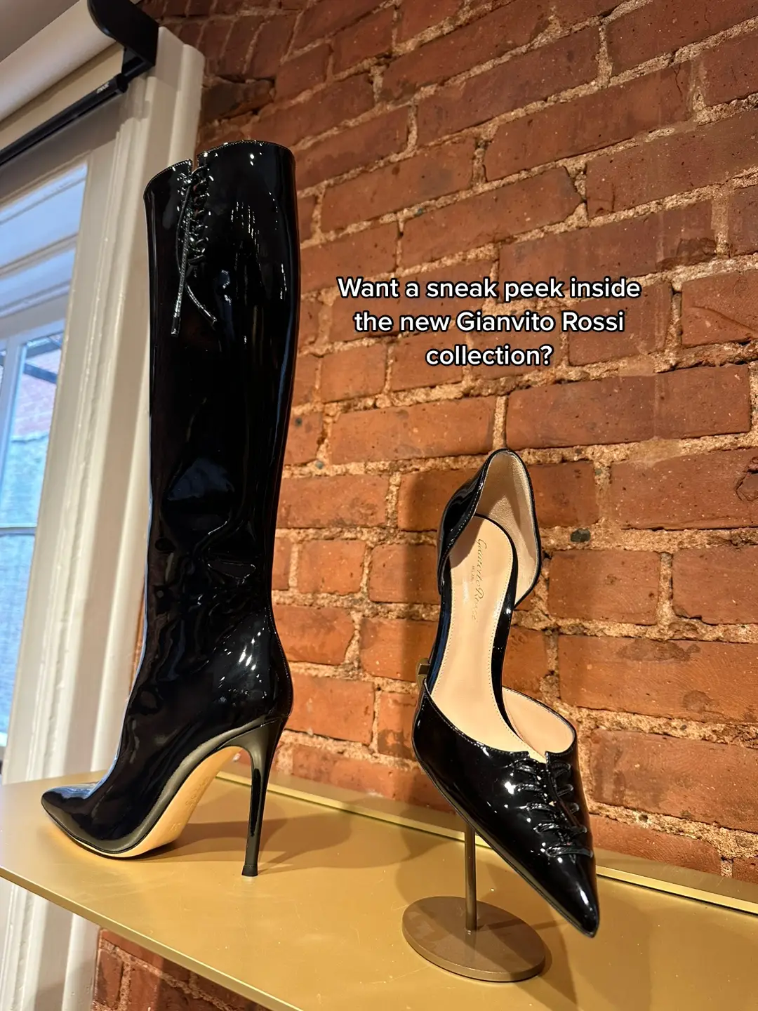 Not normally a patent-learher girlie and yet #fashiontok #fashiontok #nyc #gianvitorossi #luxuryshoes #designershoes #balletflats #rosette #leathershoes #milanfashion #italianshoes #gianvitorossiheels 