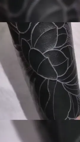 • @Sasha Katuna  #WHITEonblacktattoo by @TTTSWRLDS #TTTSWRLDS ™️ ##whiteinktattoo##blacktattoo
