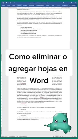 Como eliminar o agregar hojas en Word #technology  #curiosidades  #clasesvirtuales 