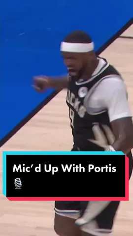 Mic’d up with Bobby Portis Jr from Game 1 of the #NBAPlayoffs 😎🎙️ #NBA #milwaukeebucks #bobbyportis #micdup #basketball  