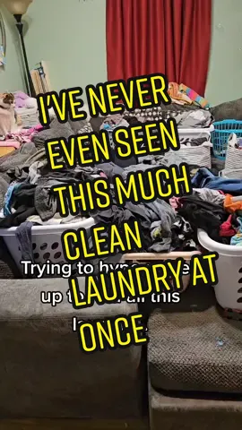 This isn't even all of it yet either. The washer and dryer are full and there's probably another 3 or 4 loads of clothes and then all those blankets... #CleanTok #laundry #laundrytok #cleaningtiktok #laundryday #laundryasmr 