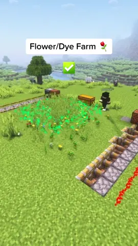 Easiest Flower/Dye Farm #Minecraft 
