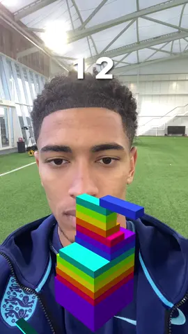 Can you beat Jude’s Stacking Challenge score? 🤔 #england #threelions #judebellingham 